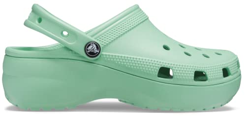 Crocs Women's Classic Platform Clog, Jade Stone, 8