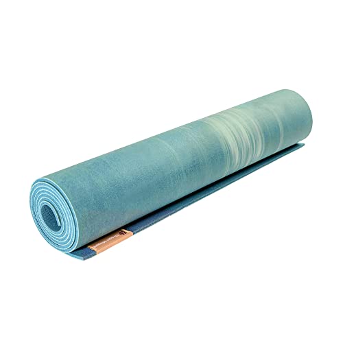 Hugger Mugger Para Rubber Yoga Mat - Natural Rubber, Great for Slippery Hands and Feet, Dual Sided, Extra Cushion, Yoga Teacher Favorite