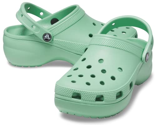 Crocs Women's Classic Platform Clog, Jade Stone, 8