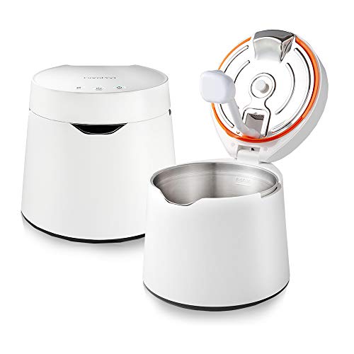 CarePod 31S Stainless Steel Ultrasonic Cool Mist Humidifier Whisper-Quiet Easy Clean for Large Room 1gal (4liter), Only 3 Washable Parts, Auto Shut-off, Reusable Filter Aroma Diffuser