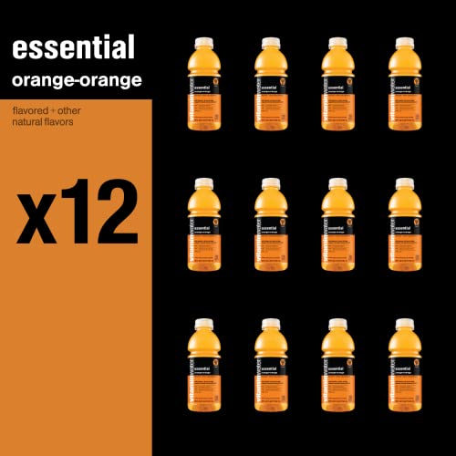 vitaminwater essential electrolyte enhanced water w/ vitamins, orange-orange drinks, 20 fl oz, 12 Pack