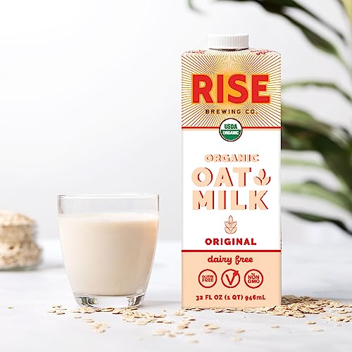 RISE Brewing Co. | Original Oat Milk | USDA Organic & Non-GMO | Vegan & Non-Dairy | 32 fl. oz. Cartons (6 pack)