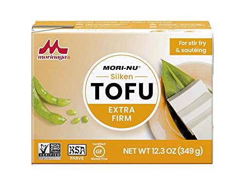 Mori-Nu Silken Tofu Extra Firm | Velvety Smooth and Creamy | Low Fat, Gluten-Free, Dairy-Free, Vegan, Made with Non-GMO soybeans, KSA Kosher Parve | Shelf-Stable | Plant protein | 12.3 oz x 12 Packs