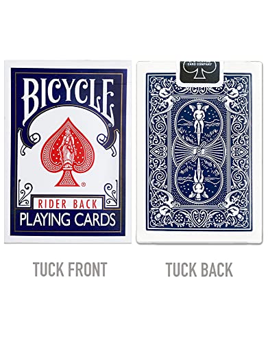 Bicycle Standard Rider Back Playing Cards, 2 Decks of Playing Cards, Red and Blue