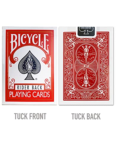 Bicycle Standard Rider Back Playing Cards, 2 Decks of Playing Cards, Red and Blue