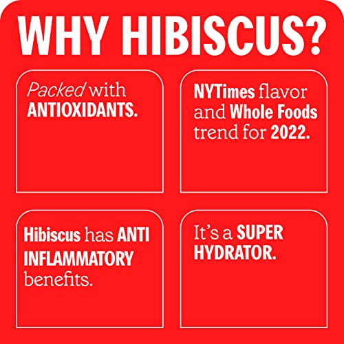 Ruby Hibiscus Organic Sparkling Water Unsweetened, Concord Grape & Blood Orange Bundle - Sweetened w/Organic Fruit | High in Antioxidants, Non-GMO, Vegan, Kosher