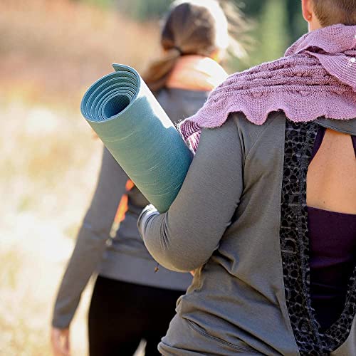 Hugger Mugger Para Rubber Yoga Mat - Natural Rubber, Great for Slippery Hands and Feet, Dual Sided, Extra Cushion, Yoga Teacher Favorite